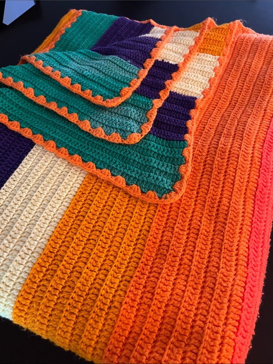 Other - Long 100x60 Handmade Crochet Blanket for twin or XL twin bed